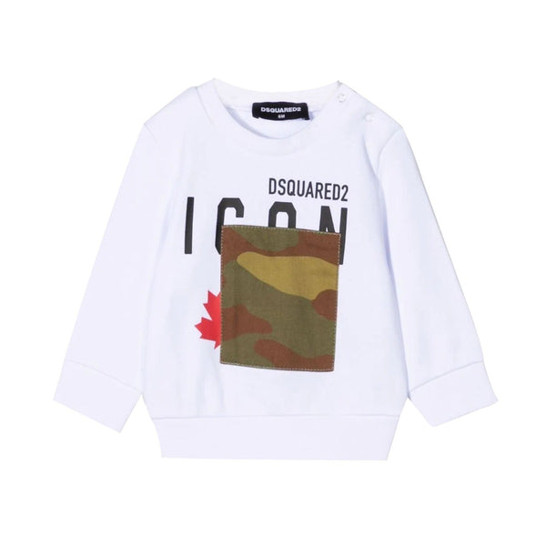 D2Kids Unisex Icon Camo Patch Sweater For Baby