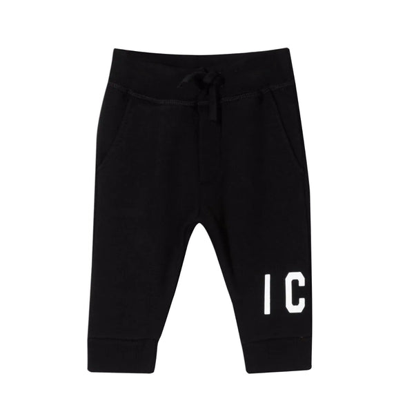 D2Kids Unisex Black Sweatpants For Baby