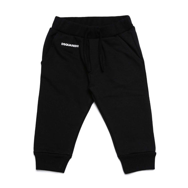 Black Cotton Joggers With Pockets