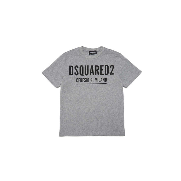 Grey Logo Print T-Shirt