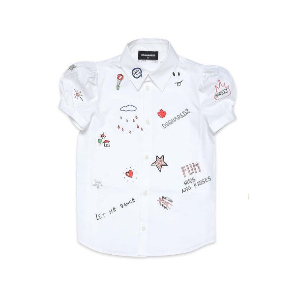 White Printed Shirt