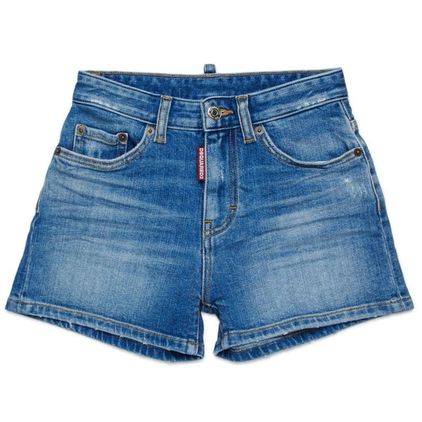 Girls Denim Blue Shorts