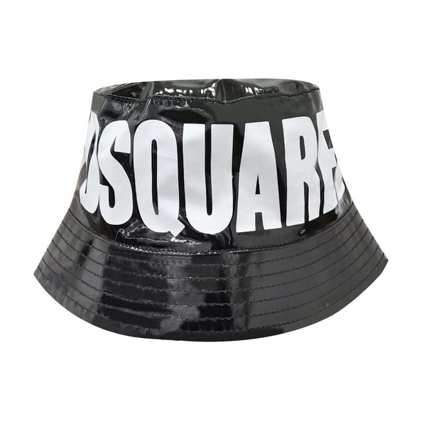 Shiny Black Hat with Brand Logo