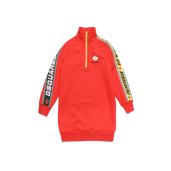 Dsquared2 Logo Stripe Sweatshirt Dress