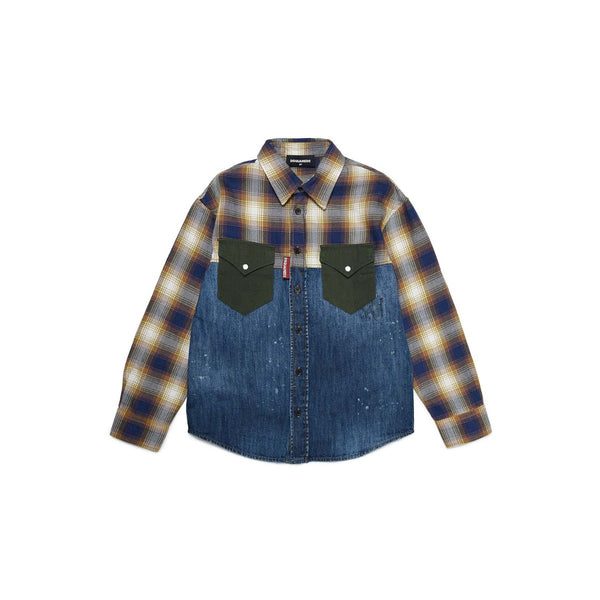 Checked Denim Shirt