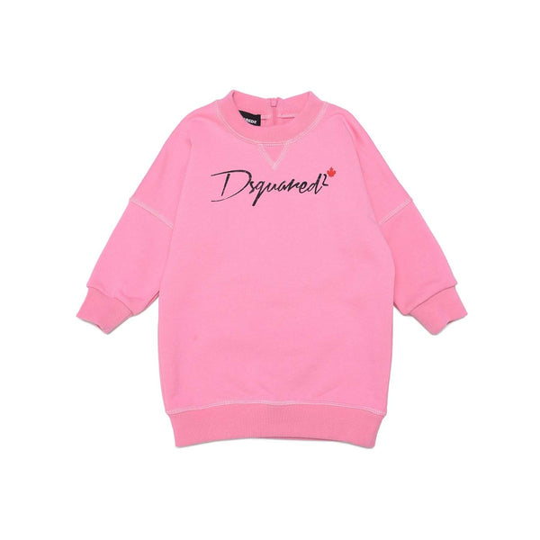 Pink Logo Print Sweatshirt