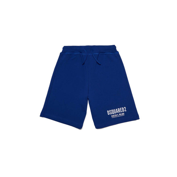Blue Logo Print Short