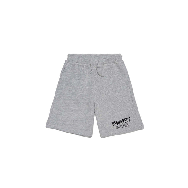 Grey Cotton  Melange Short