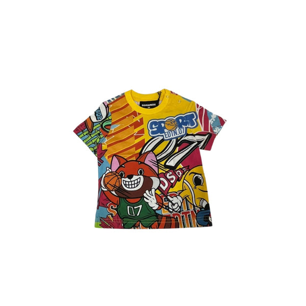 Kids Graphic Print Cotton T-Shirt