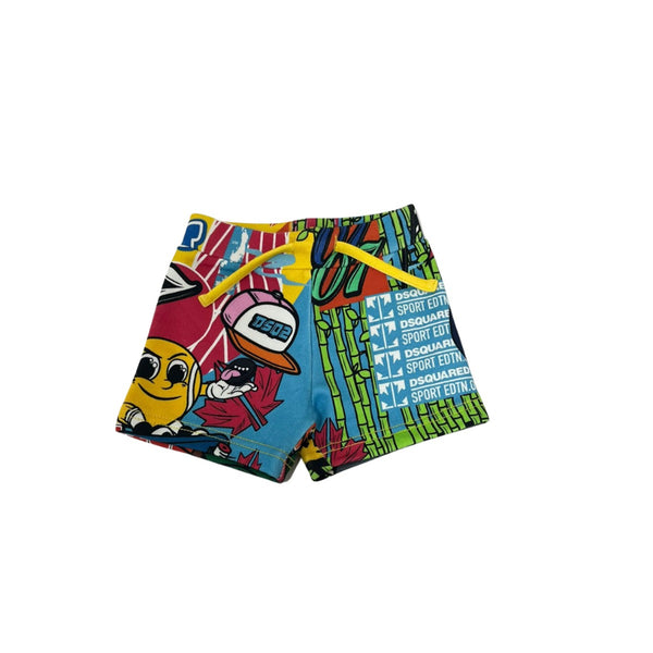Kids Graphic Print Shorts
