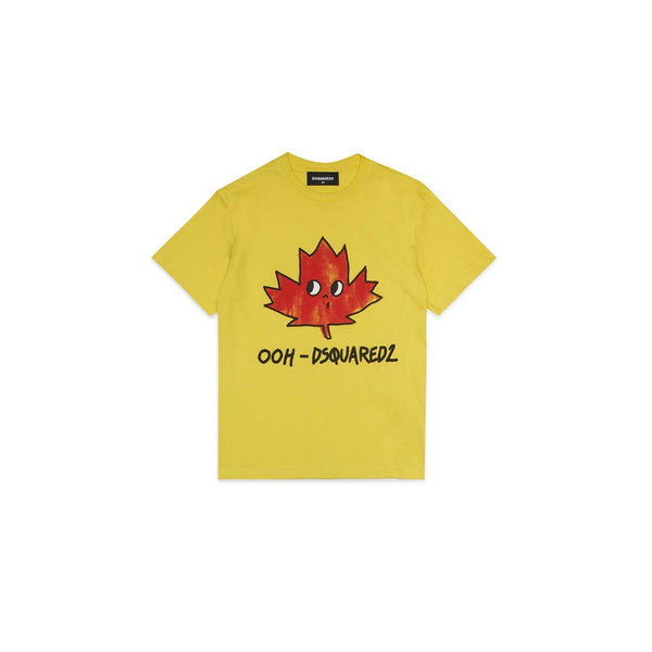 Yellow Half Sleeve Cottton T-Shirt