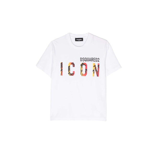 Kids Logo Print Cotton Half Sleeves T-Shirt