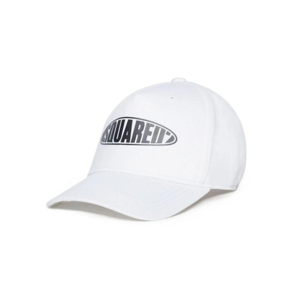 Kids White Logo-Print Cotton Baseball Cap