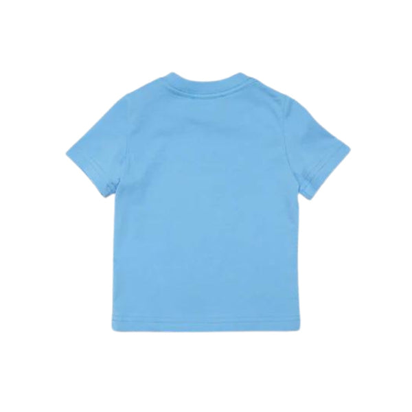 Baby Kids Blue Logo Print T-Shirt
