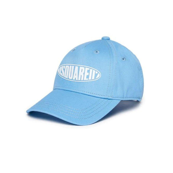 Kids Blue Logo Print Baseball Cap