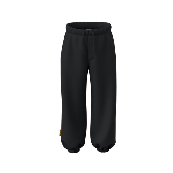 Kids Black Logo-Print Cotton Trouser