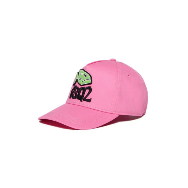 Unisex Pink Piranha Logo-Print Cap