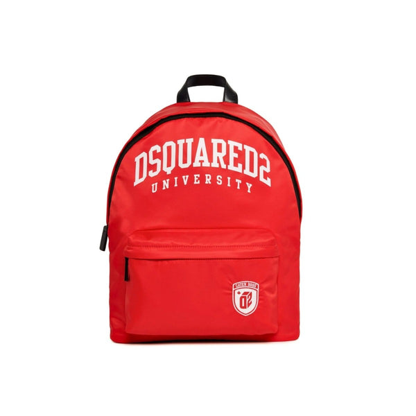 Unisex Red Dsquared2 Logo-Print Backpack