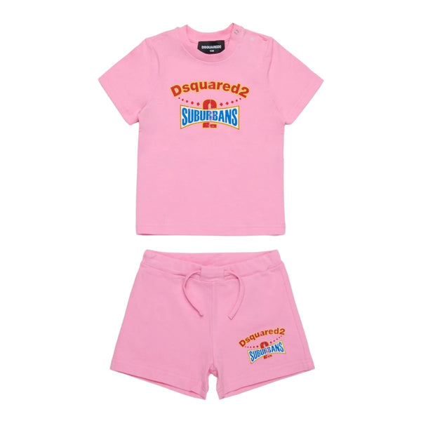 Baby Girls Pink Suburbans Shorts Set