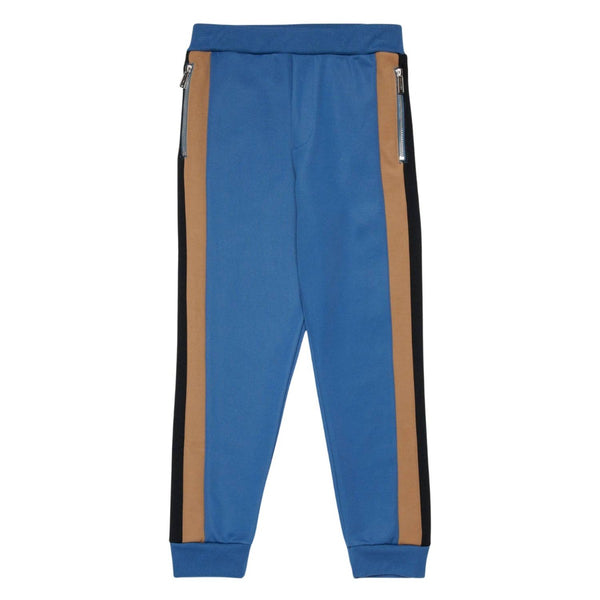 Unisex Blue Elastic-Cuff Joggers
