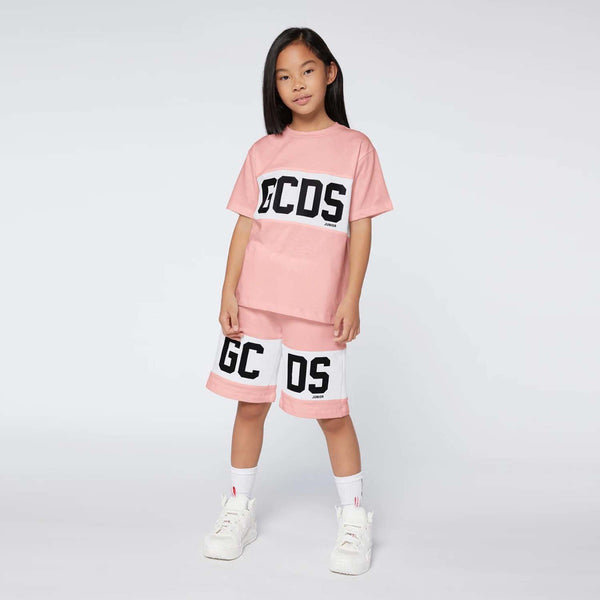Girls GCDS Logo Band T-Shirt