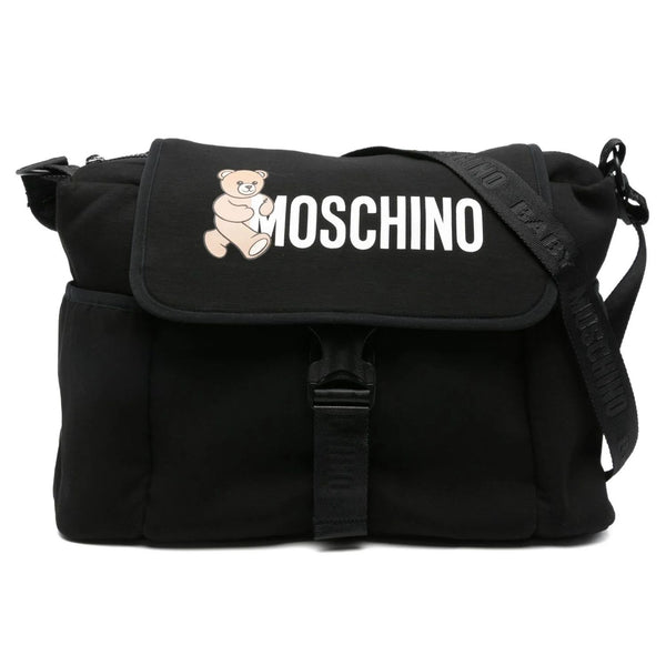 Baby Unisex Black Logo-Print Changing Bag