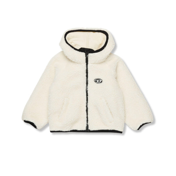 Baby Unisex Ivory Hooded Padded Jacket