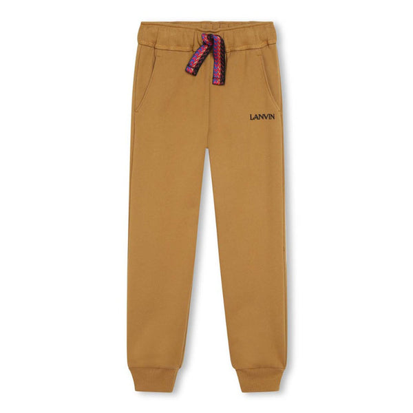 Boys Brown Cotton Jogger