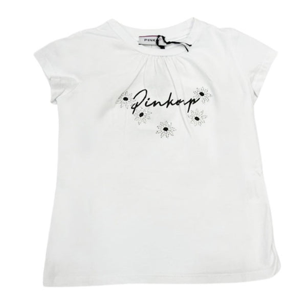 Girl White Cotton T-Shirt