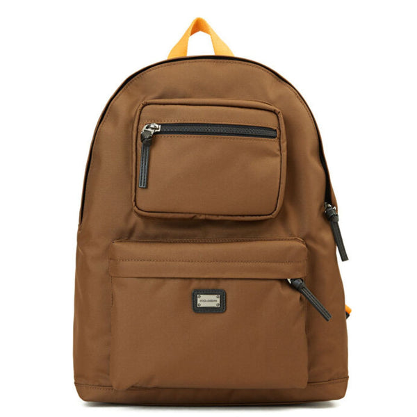 Boys Brown Logo-Print Backpacks