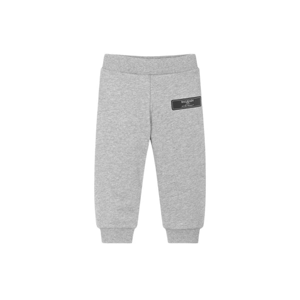Baby Boys Grey Cotton Joggers