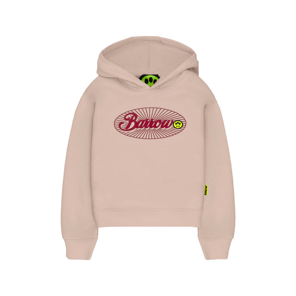 Unisex Cream Logo-Print Hoodie