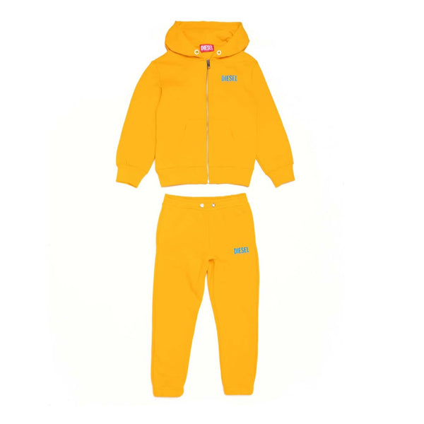 Yellow Logo Print Tracksuit