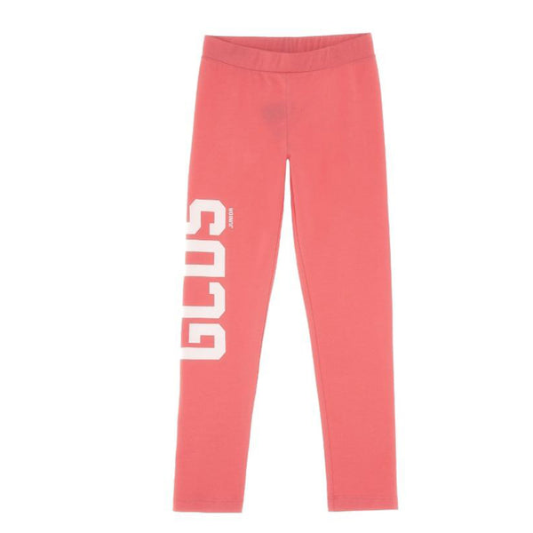 GCDS Kids Pink Printed Fitted Baby Leggings