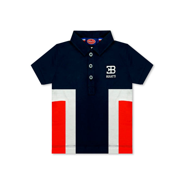 Boys Navy Blue Embroidered Logo T-Shirt