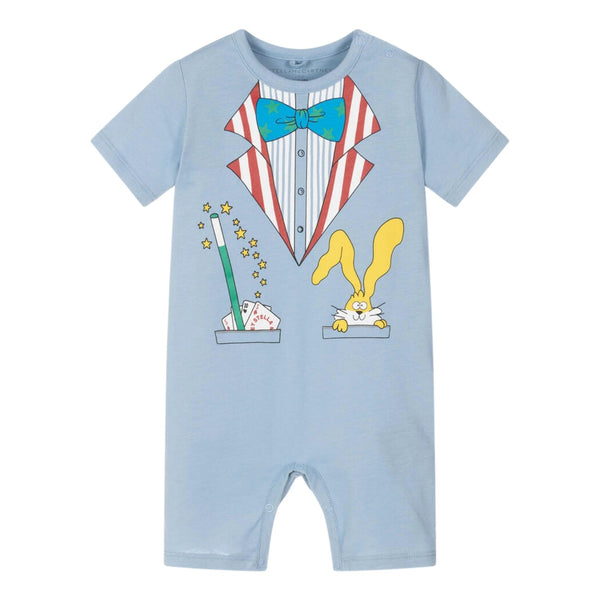Baby Boys Blue Cotton Magician Shortie