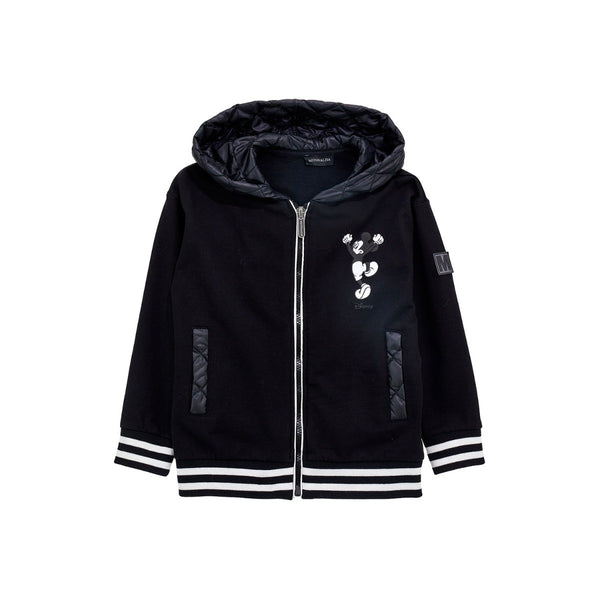 Boys Black Disney Zip-Up Hoddie