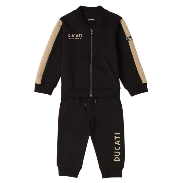 Baby Boys Black Logo-Print Tracksuit