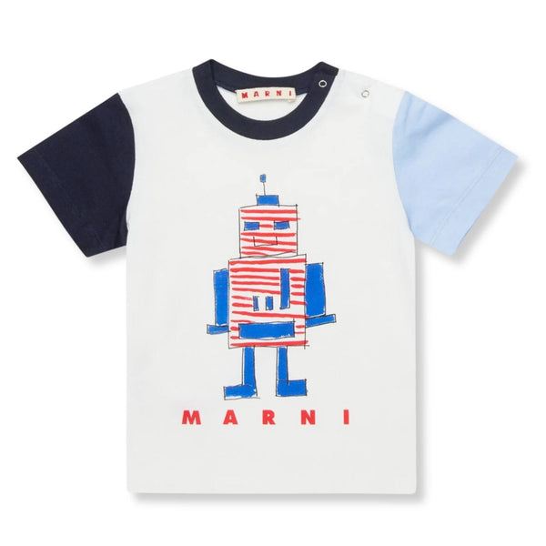 Baby Boys Ivory Galaxy-Print T-shirt