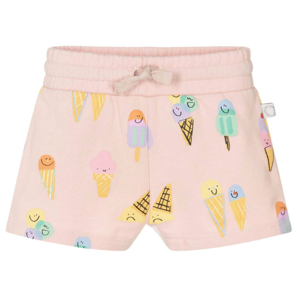 Baby Girls Pink Cotton Jersey Shorts