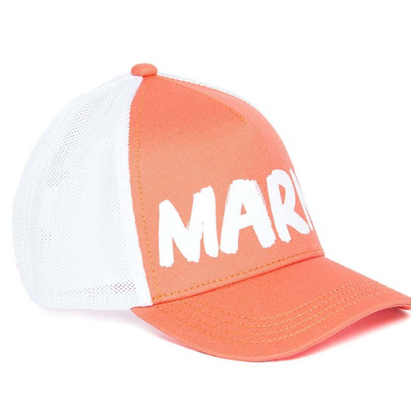 Orange Trucker Cap With Marni Logo