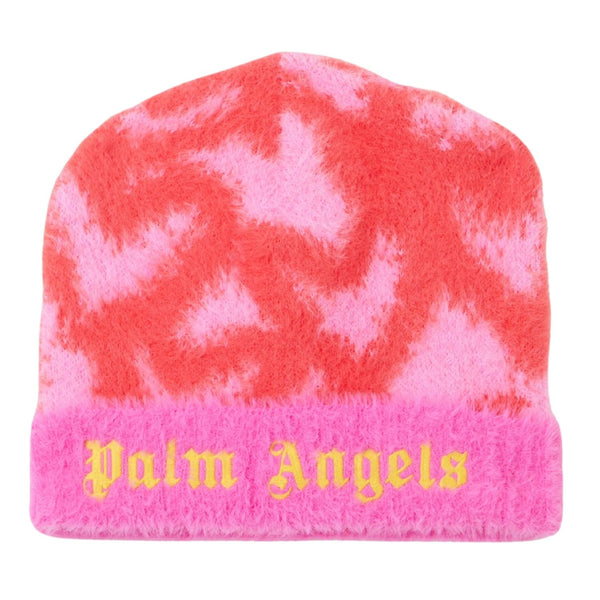 Girls Pink Embroidered Logo-Print Beanie