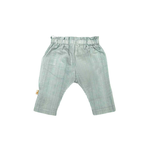 Blue Cotton Stripped Trousers