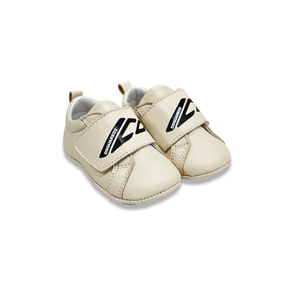 Baby Unisex Cream Icon-Print Pre-Walker