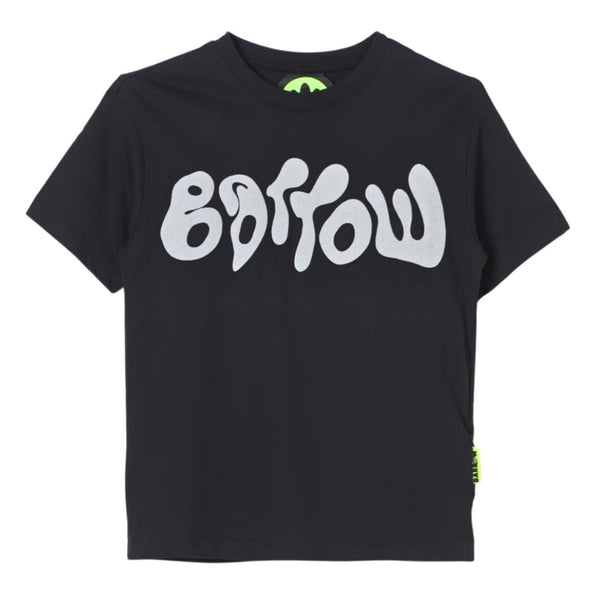 Unisex Black Logo-Print T-Shirt