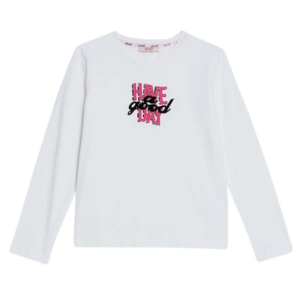 White T-shirt With Lettering