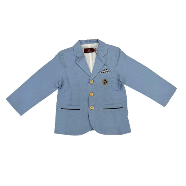 Boys Blue Logo Blazer