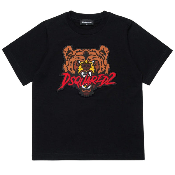Unisex Black Bear Patch T-Shirts
