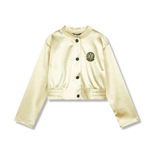Girls Golden Button Fastening Cardigan
