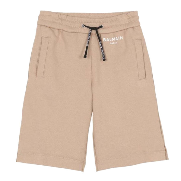 Boys Beige Cotton Shorts